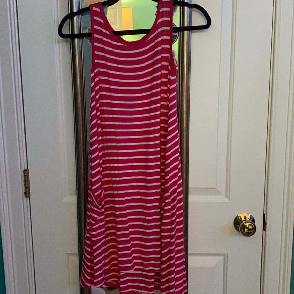 Girls Crazy 8 pink striped Dress